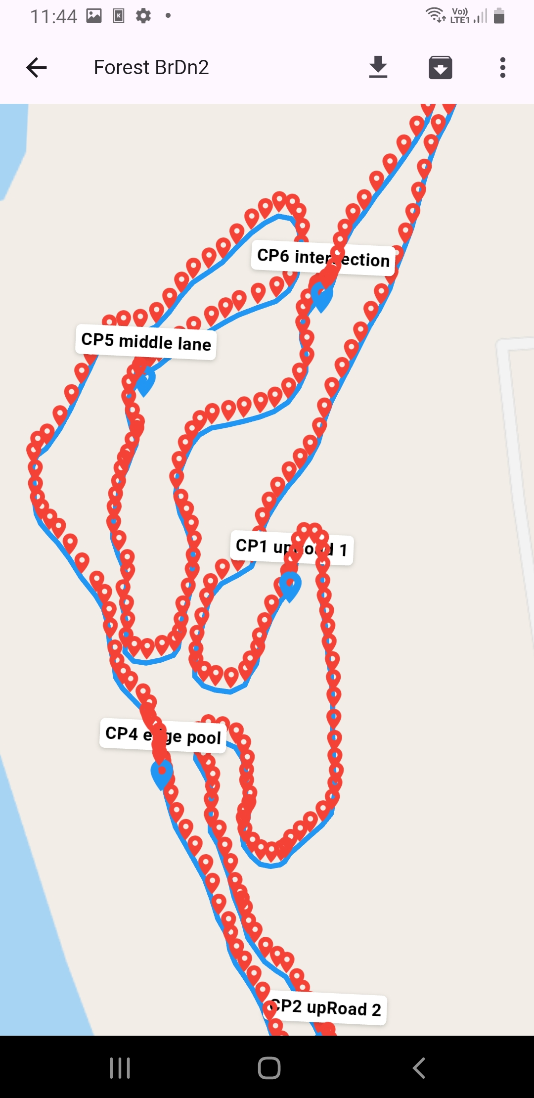 Admin: review route on map
