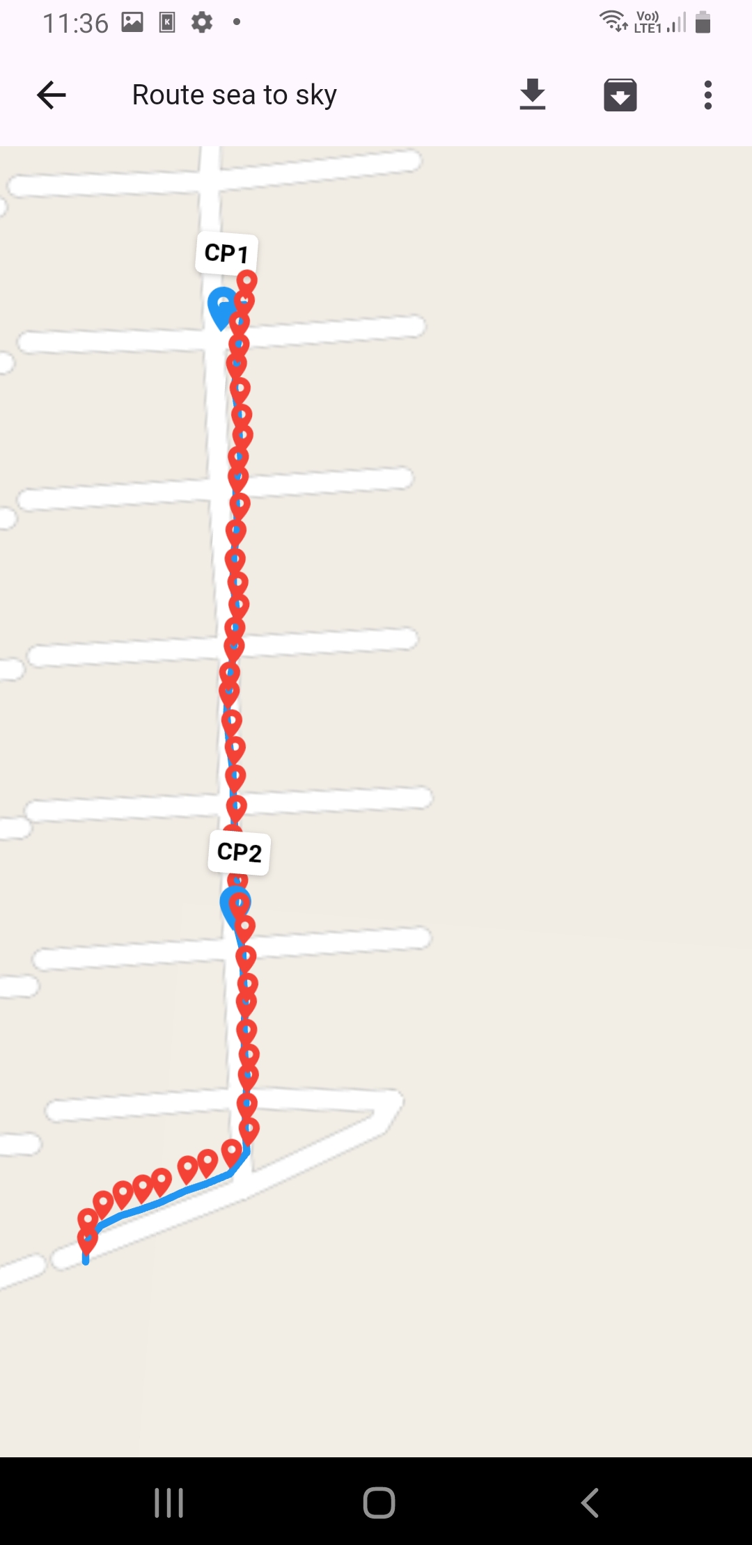 Admin: review route on map