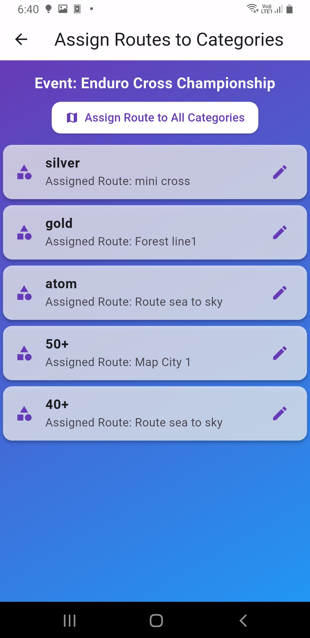 Admin: Assign Routes