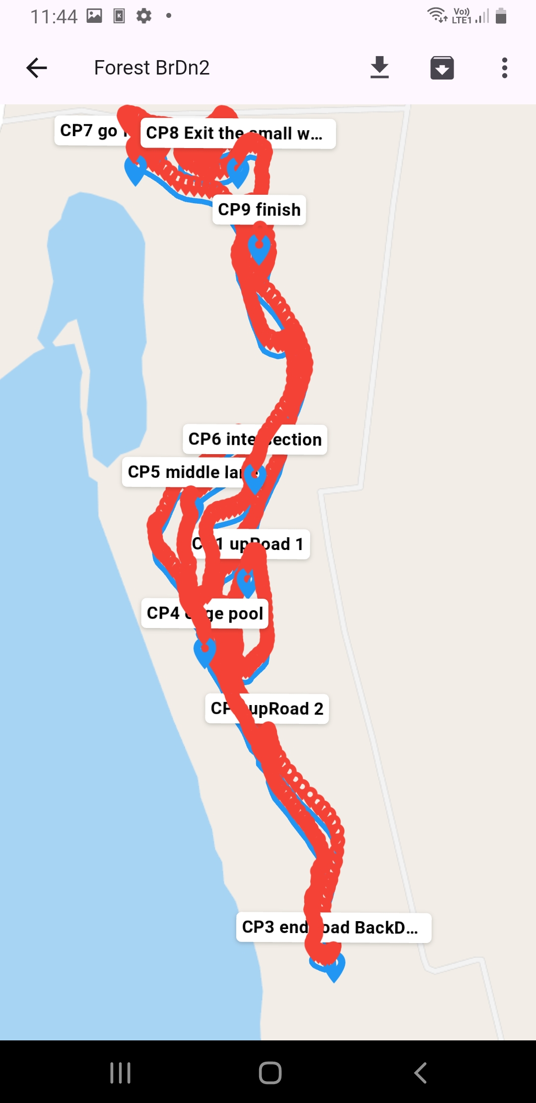 Admin: review route on map